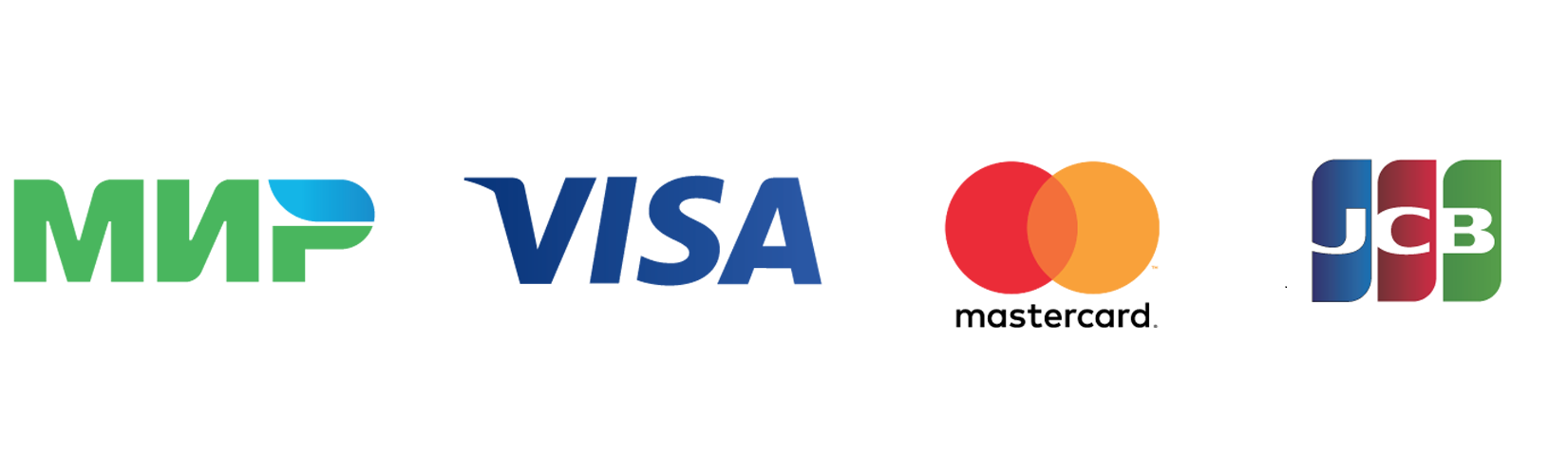 МИР VISA International Mastercard Worldwide JCB